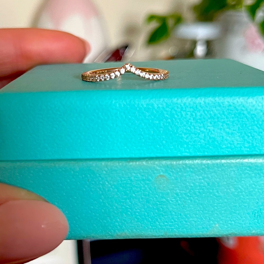 Rose Gold Wishbone Ring